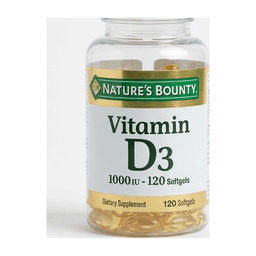 Nature's Bounty Vitamin D3 1000 IU - 120 Softgels