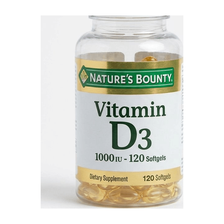 Nature's Bounty Vitamin D3 1000 IU - 120 Softgels